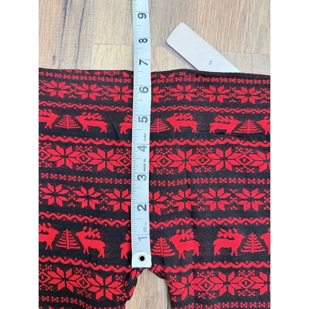 Girls 5-Pack Christmas Thermal Leggings Bundle S/M/L Fleece-Lined‎
